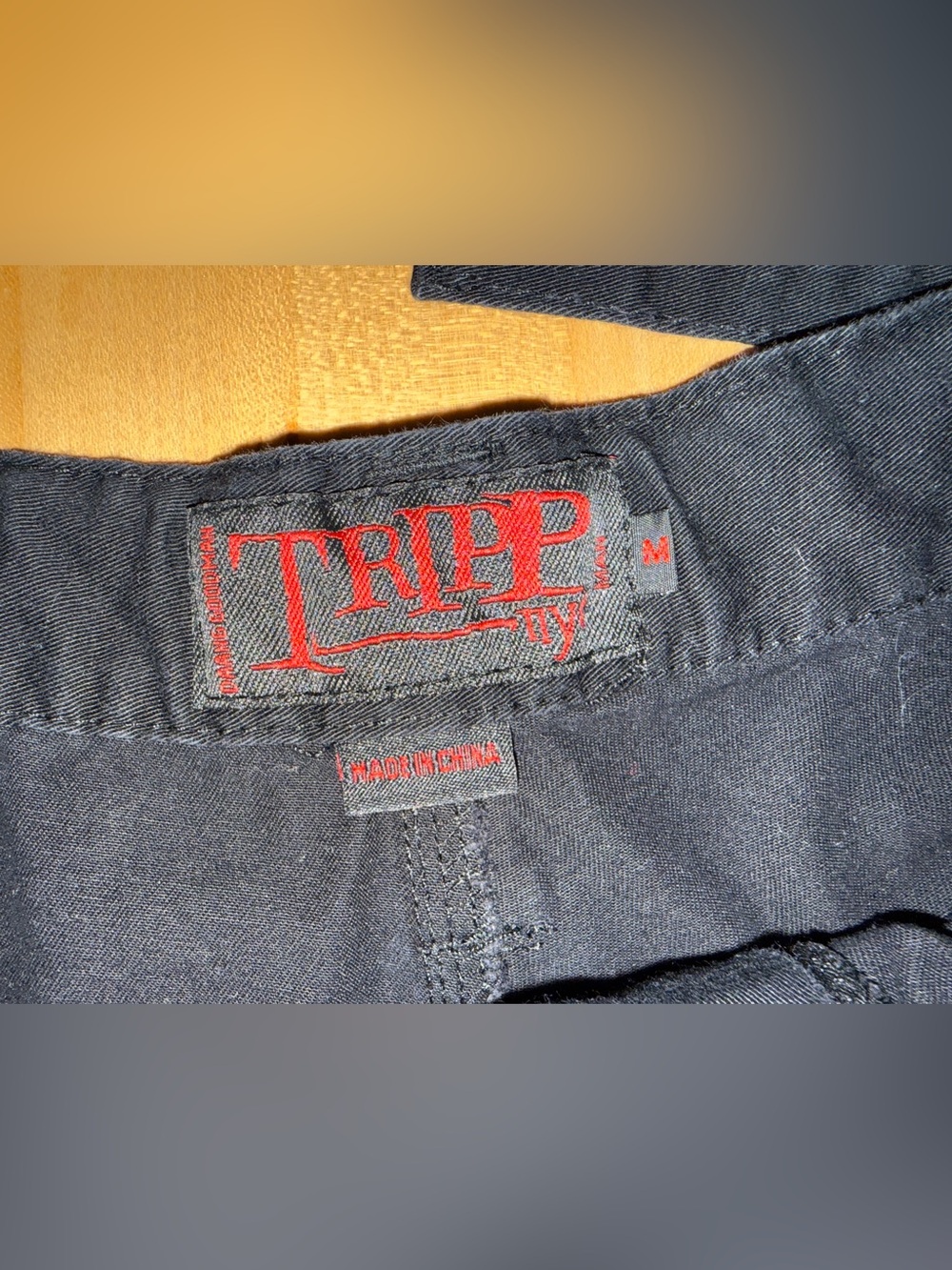 Tripp NYC Vintage Y2K Goth Punk Bondage Cargo Pants Chain Zippers Studs M *EUC* - Picture 6 of 13